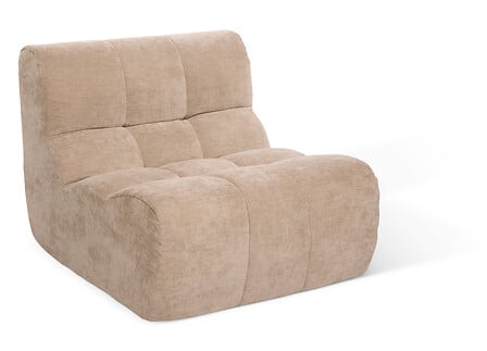 Canapea modulara comprimata atmosfera Miroa, Chenille, Bej