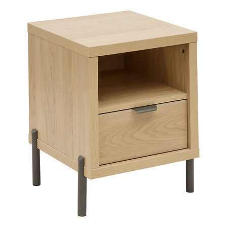 Нощно шкафче 5five Alvo, MDF, Натурален беж, 50.5 cm
