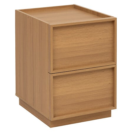 Нощно шкафче 5five Framy, 2 чекмеджета, Кафяво, 54 cm