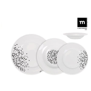Set de masă LA MEDITERRANEA Motes, 18 piese, porțelan