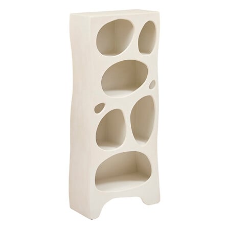 Comodă Atmosphera Chesni, 6 nișe, MDF, fildeș, 80x36x181 cm