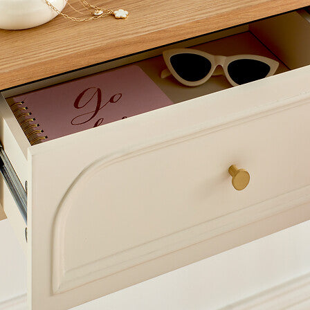 Конзолна маса с чекмеджета atmosphera Mohea, 100 cm, Слонова Кост