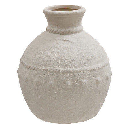 Ваза atmosphera Lewis, Керамика, Бяло/Пясък, 20 cm