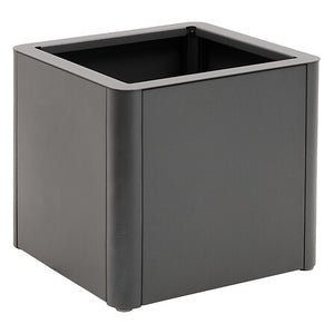 Plant pot cover Alumia 50 x 50 x 50 cm aluminum graphite