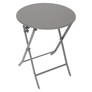 Folding round table Greensboro 2 seats tin