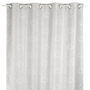 Perdea opacă luminoasă pentru copii Atmosphera Cloud Glow, 140x250, Gri