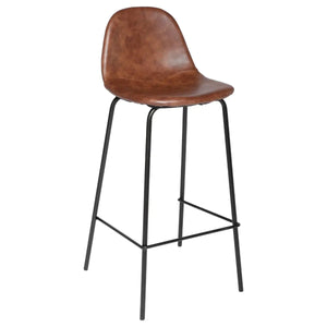 Scaun de bar Valdi, aspect piele