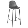 Scaun de bar Valdi, aspect piele