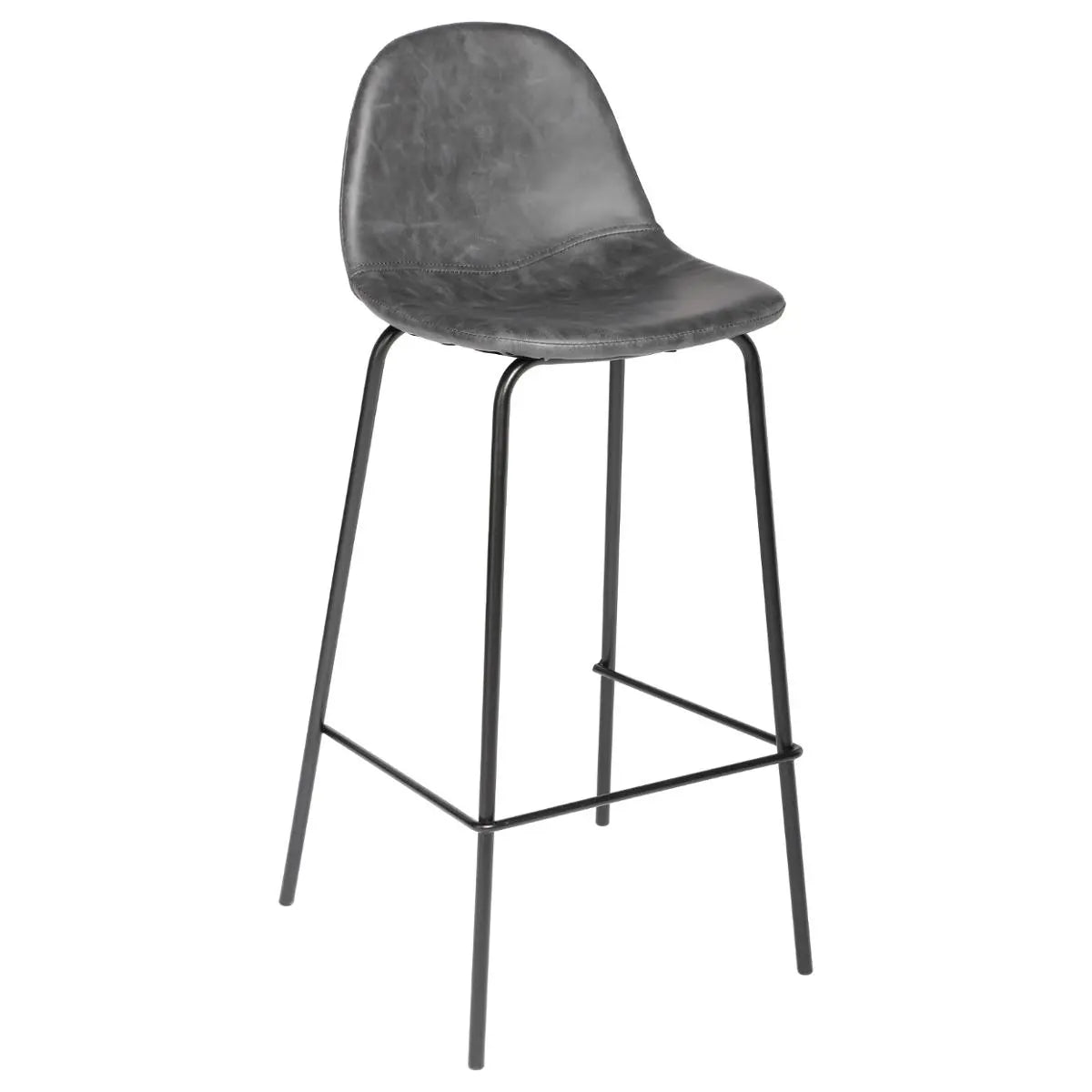 Scaun de bar Valdi, aspect piele