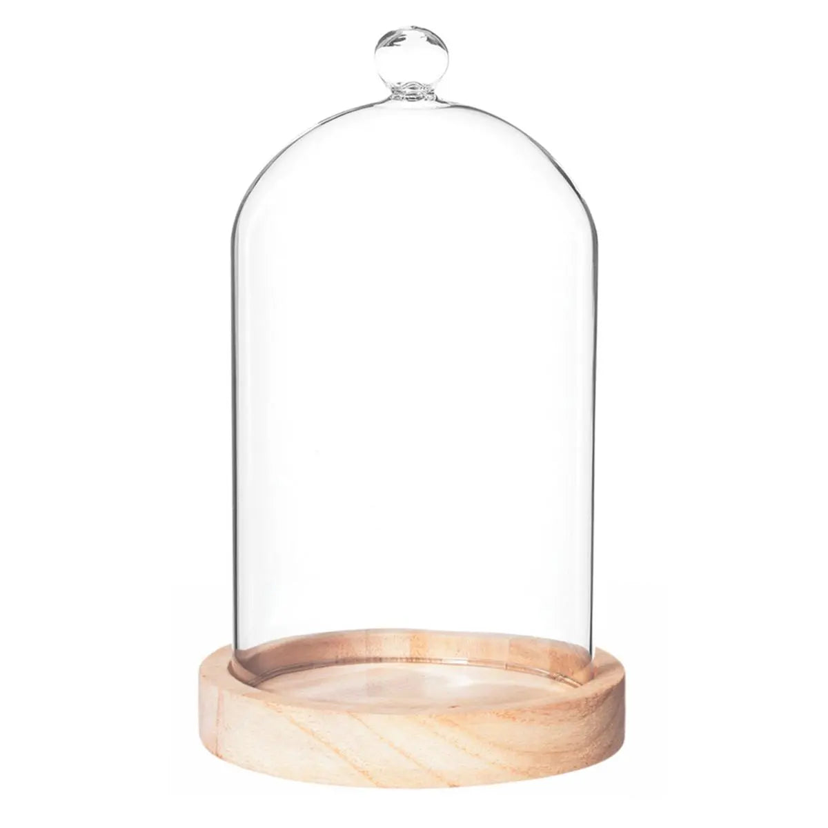 Vază Atmosphera Cloche, Lemn, 19 cm