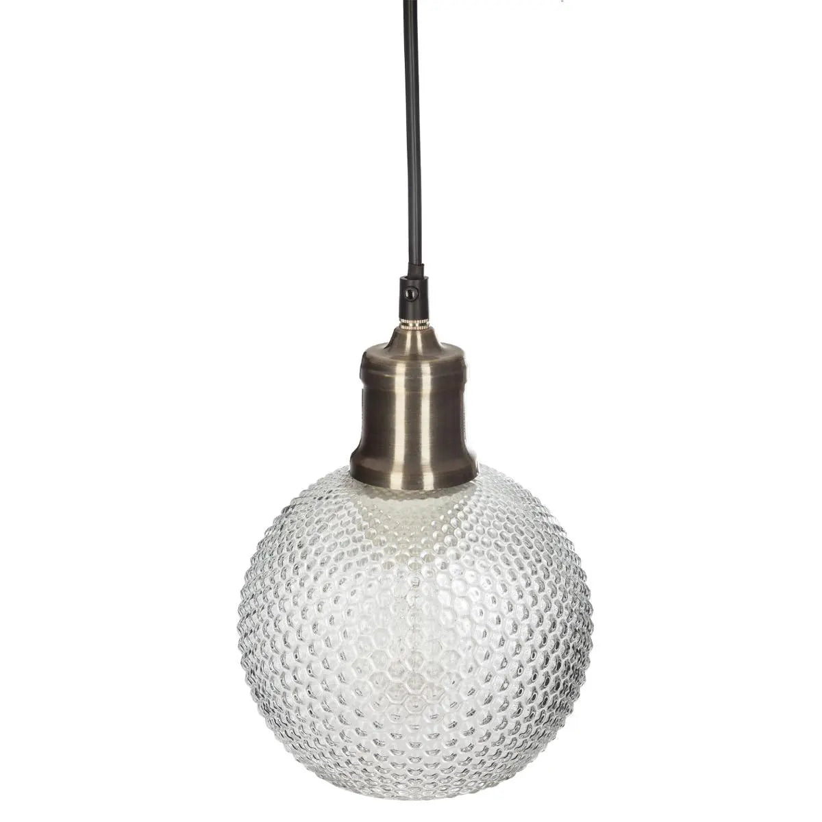 Lampă suspendată Atmosphera Kat, 15 cm, sticlă