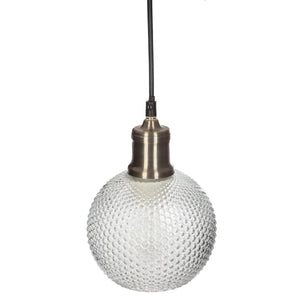 Lampă suspendată Atmosphera Kat, 15 cm, sticlă