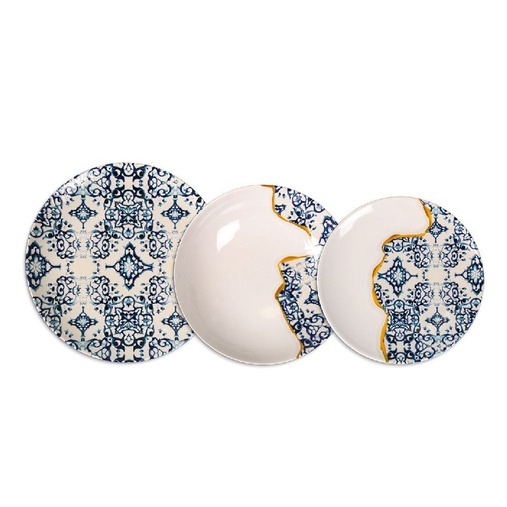 Set de masă LA MEDITERRANEA Faura, 12 piese, porțelan
