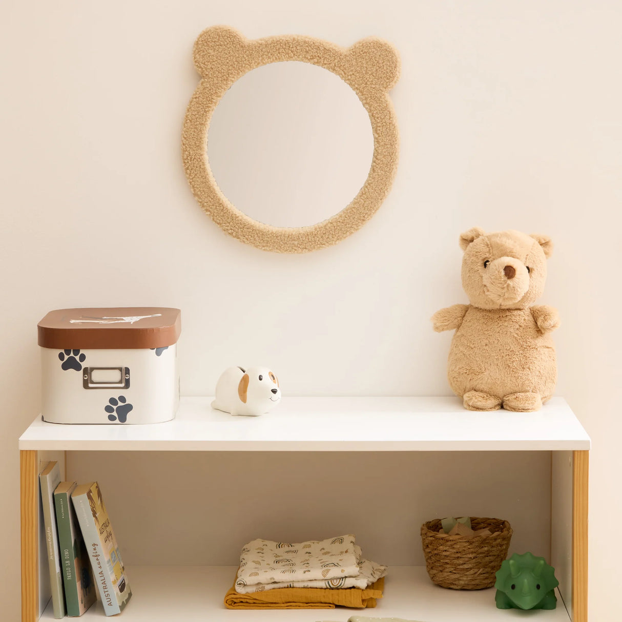 Oglindă pentru copii Atmosphere Bear, 33 cm, Boucle