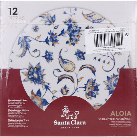 Set de masa Santa Clara Aloia, 12 bucati, portelan