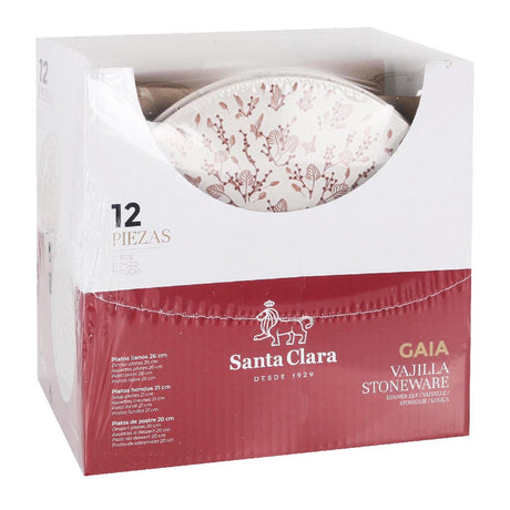 Set de cină Santa Clara Gaia, 12 piese, ceramică