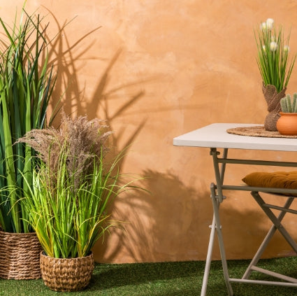 Plantă artificială Atmosphera Maxime Buchet de iarbă, 80 cm