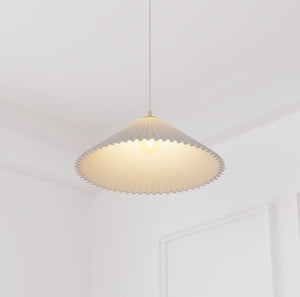 Lampă suspendată Atmosphera Jil, 49 cm, albă
