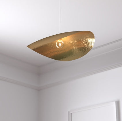 Lampă suspendată Atmosphera Arlo, 56 cm, metal auriu