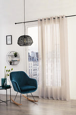 Louis sheer curtains 140 x 240 cm linen-coloured