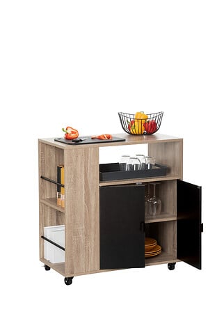 Количка с врати 5five Aliaj, Бежова, 76 cm