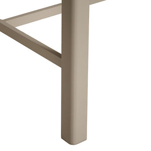 Fixed bar table Skyla 4 seats glass coffee