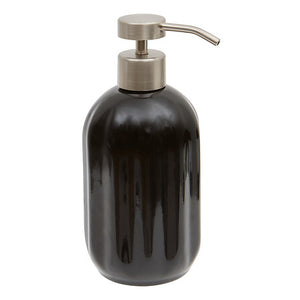 Дозатор за сапун 5five Suny Colorama, Керамика, 450 ml, Черен