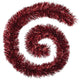 Boa garland fine strands 15 cm x 2 m 8 ply red