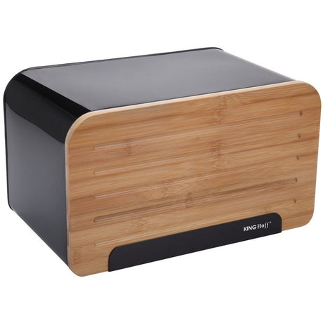 Cutie pentru pâine KingHoff 1071, 35 cm, Negru