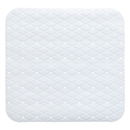 Постелка за баня 5five, PVC, 50x50 cm, Сива