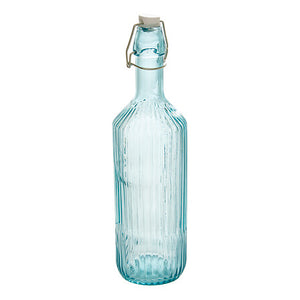 Бутилка за лимонада Secret De Gourmet Line, Цветно стъкло, 1L, Синя