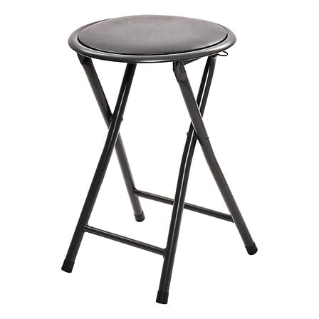 Сгъваемо столче 5five, PVC, Черно