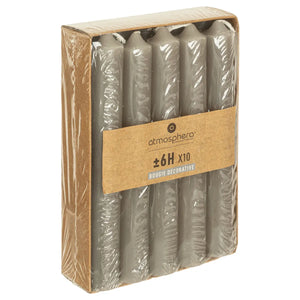 Set lumânări neparfumate Atmosphera Hugo, 16 cm, 10 buc.