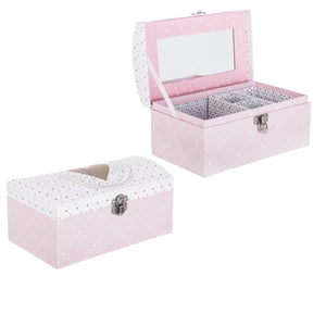 Cutie de bijuterii Demoiselle cu hârtie oglindă, lungime 20 cm