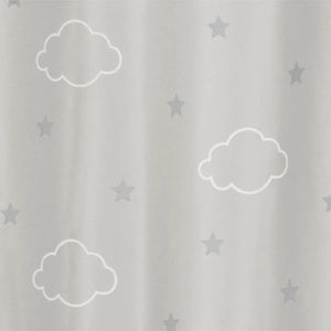Perdea opacă luminoasă pentru copii Atmosphera Cloud Glow, 140x250, Gri