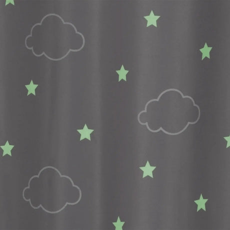 Perdea opacă luminoasă pentru copii Atmosphera Cloud Glow, 140x250, Gri
