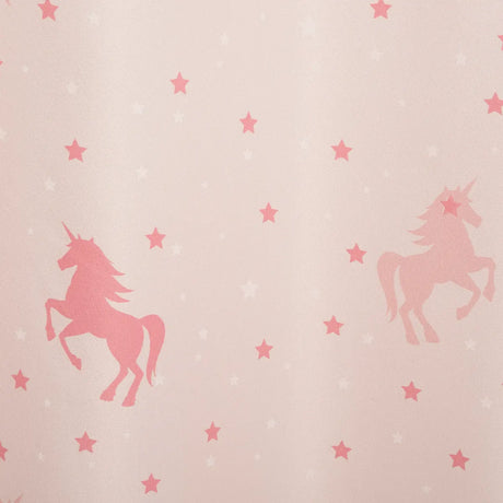 Perdea opacă luminoasă pentru copii Atmosphera Unicorn Glow, 140x250, roz