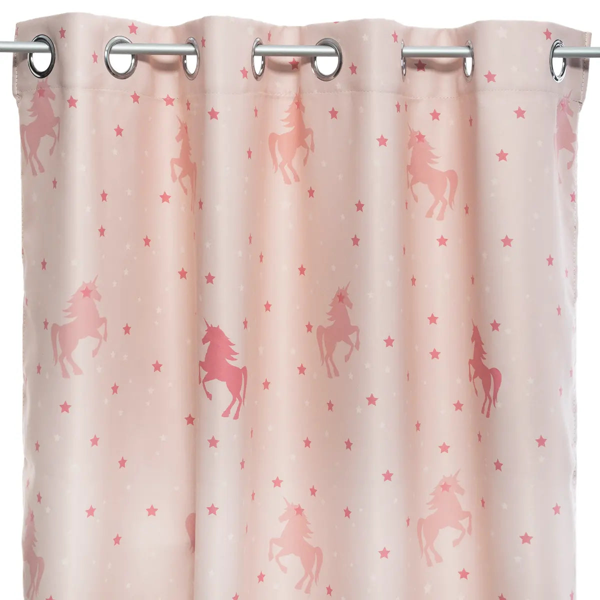 Perdea opacă luminoasă pentru copii Atmosphera Unicorn Glow, 140x250, roz