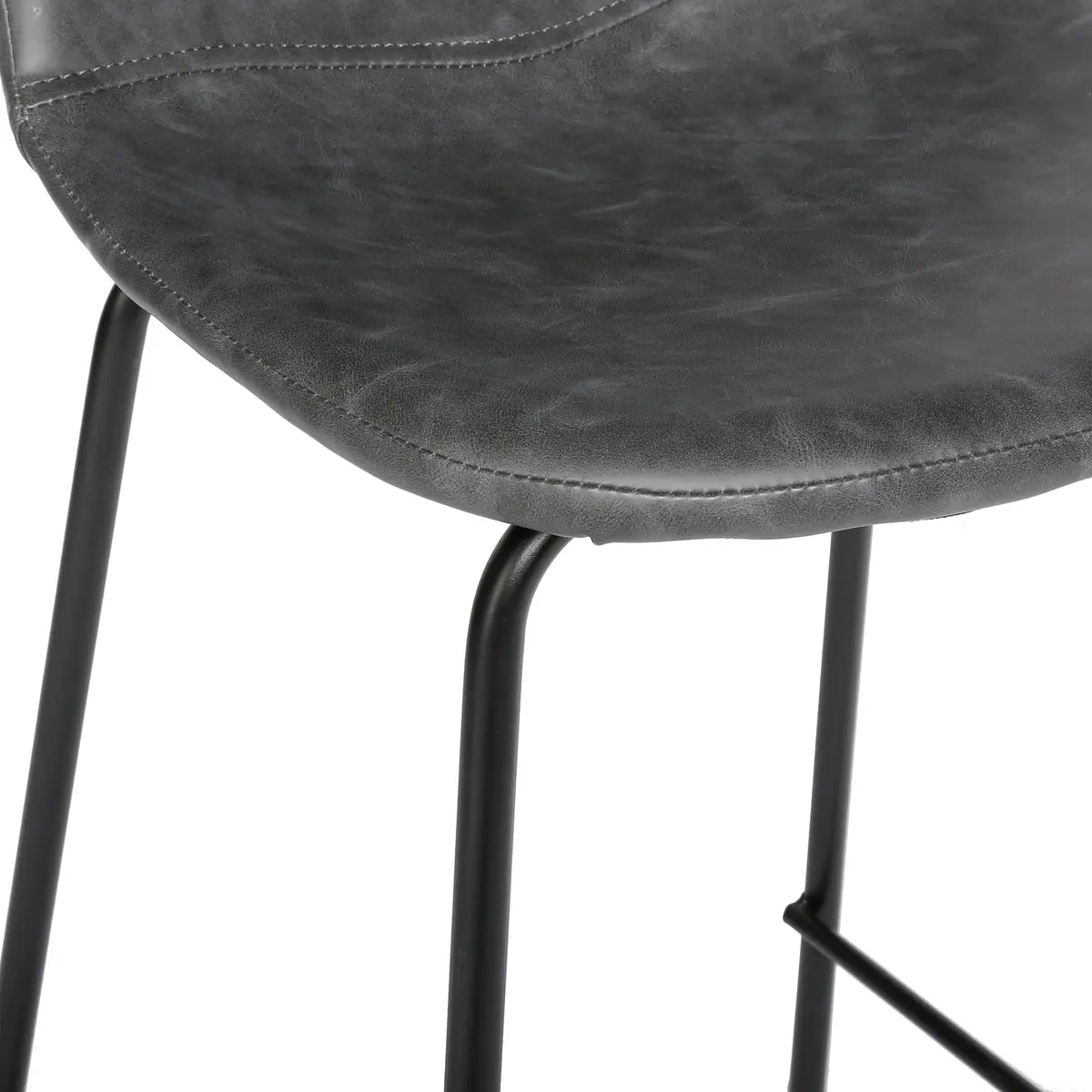 Scaun de bar Valdi, aspect piele