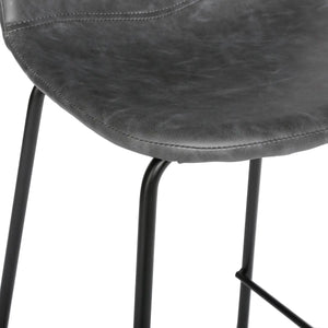 Scaun de bar Valdi, aspect piele