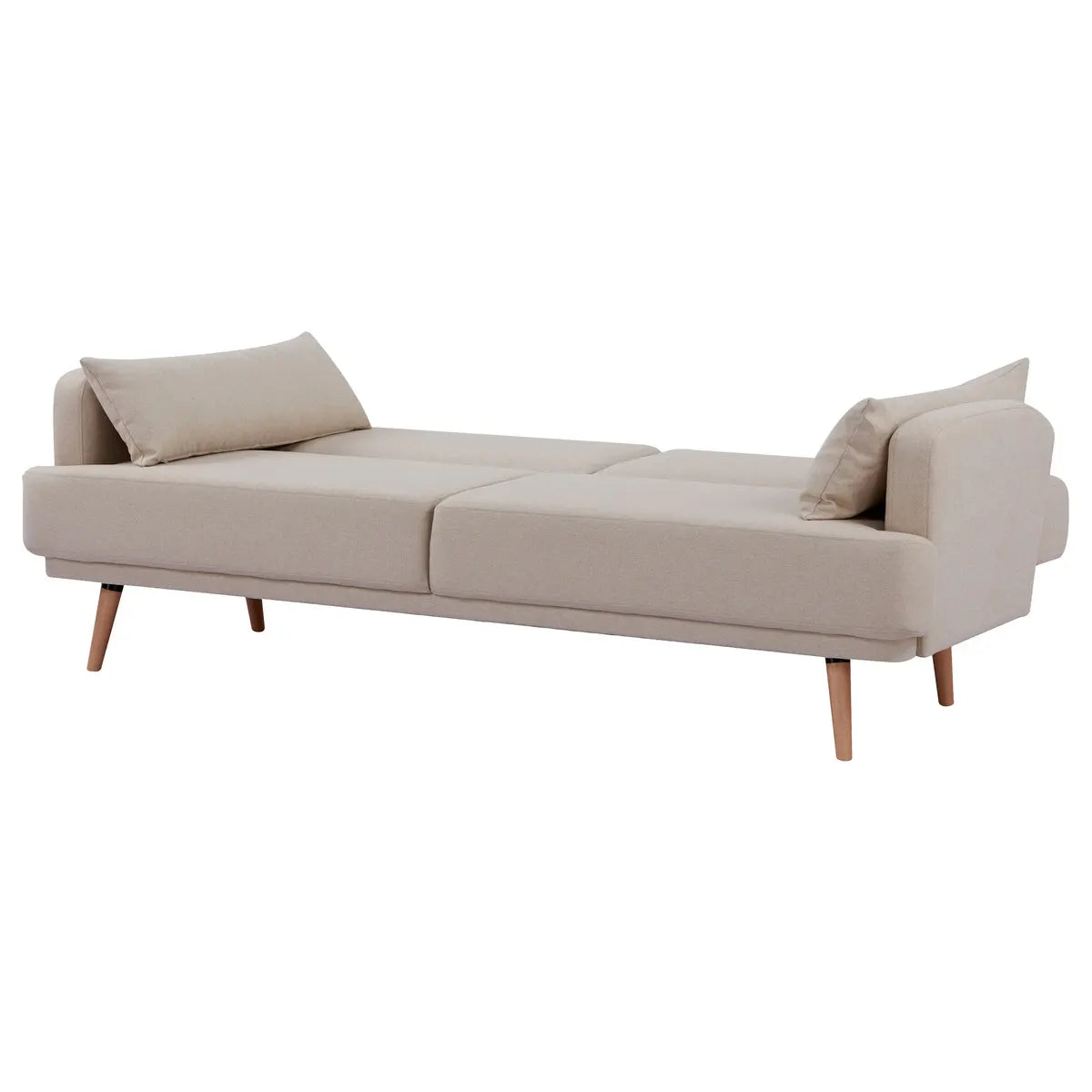 Canapea extensibilă cu trei locuri Atmosphera Jack, 214x86x83 cm, bej