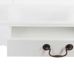 Masă de toaletă cu atmosferă de oglindă Aurell, 65 cm, Alb