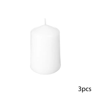 Set de lumânări neparfumate Atmosphera Many, 3 bucăți, votive, 5x7,5 cm, alb