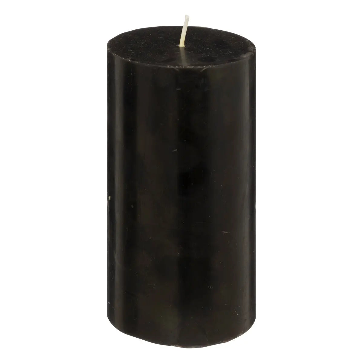 Lumânare neparfumată Atmosphera Hugo, Rotundă, 7x13 cm, Negru