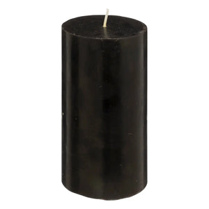 Lumânare neparfumată Atmosphera Hugo, Rotundă, 7x13 cm, Negru