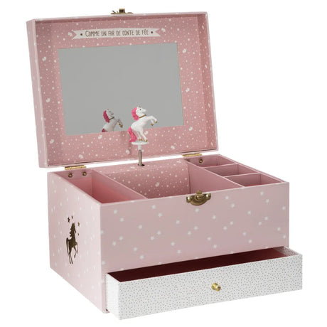 Cutie muzicală cu unicorn, 14 cm
