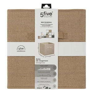 Кутия за съхранение 5five Mix & Modul, Зебло, 31x31 cm