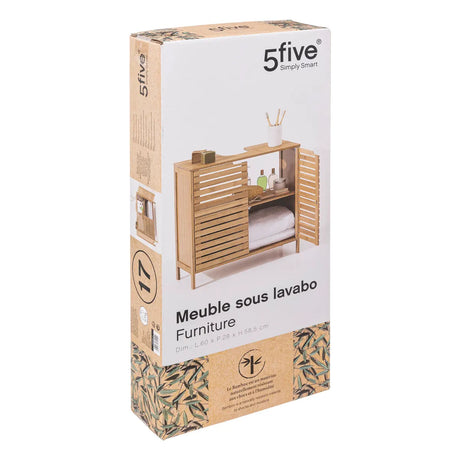 Dulap de baie 5five Sicla, Bambus