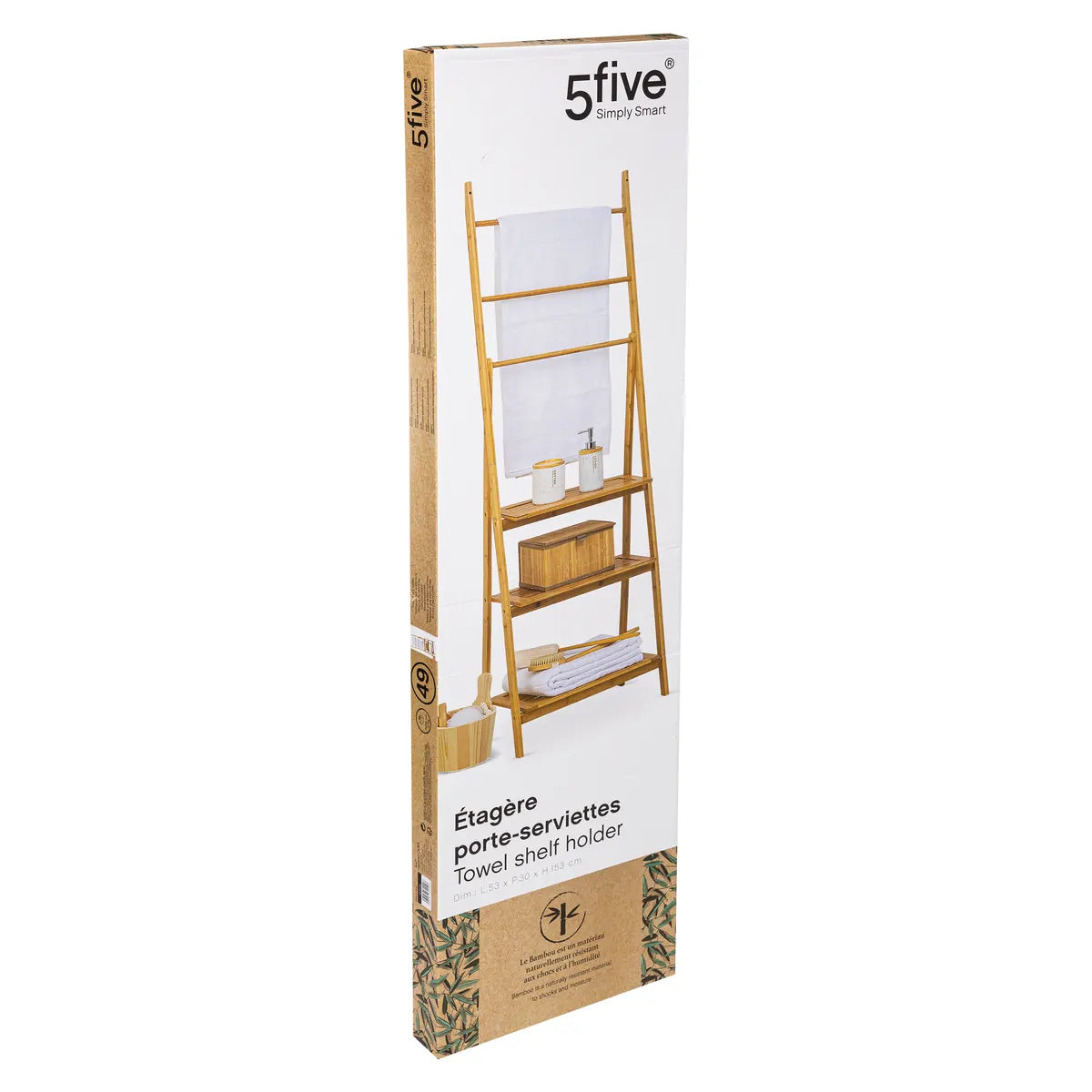 Suport pentru prosoape 5five, bambus