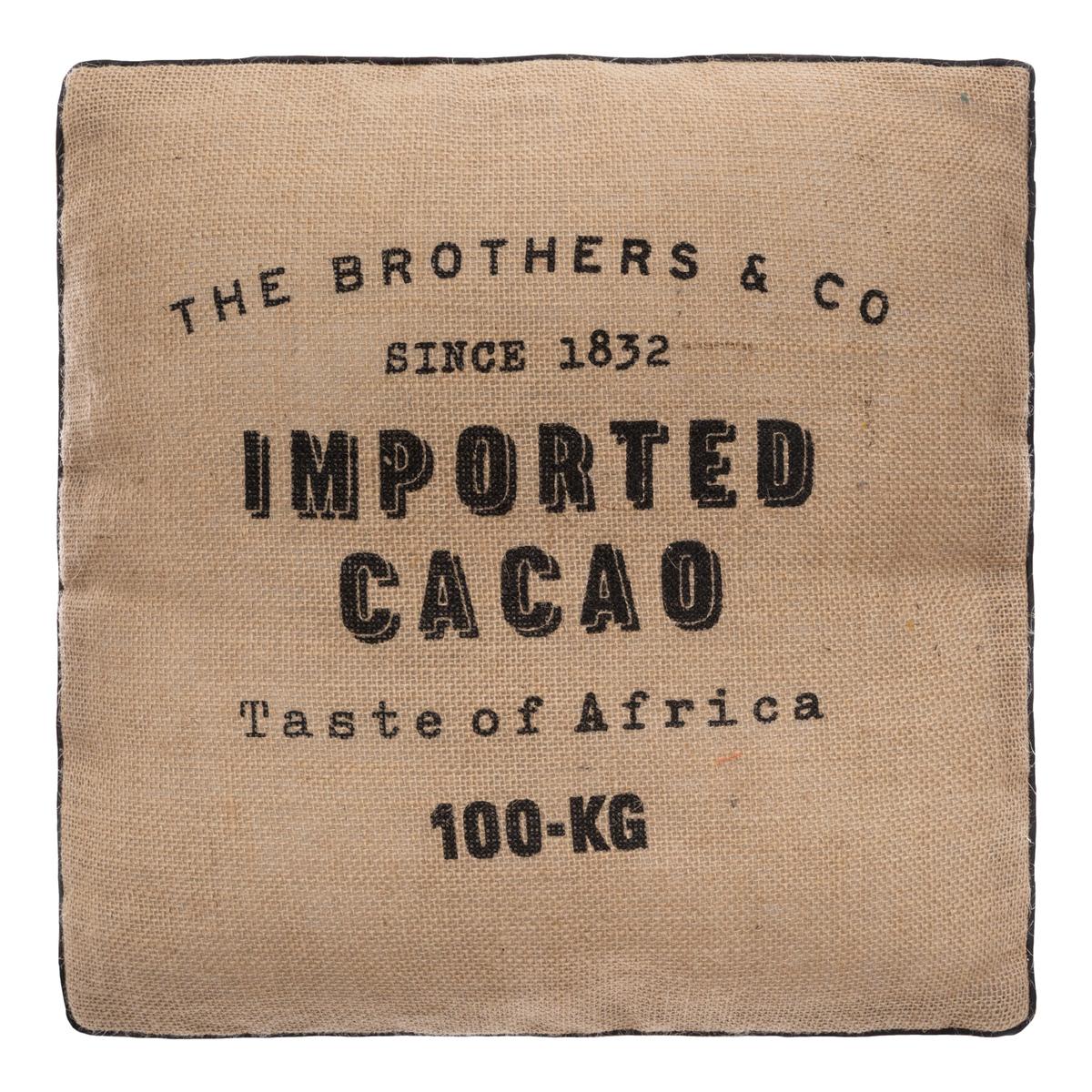 Pernă decorativă Atmosphera Cacao, 40x40 cm, Iută